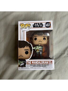 Funko‎ Pop! Vinyl: Star Wars - The Mandalorian with Grogu #461 Used